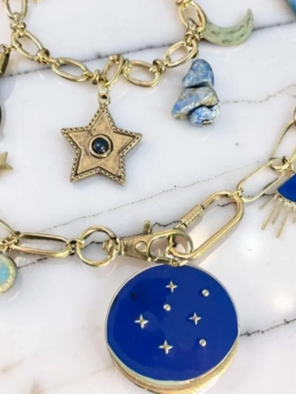 NWOT Free People Maxamillion Charm Necklace in Stargirl